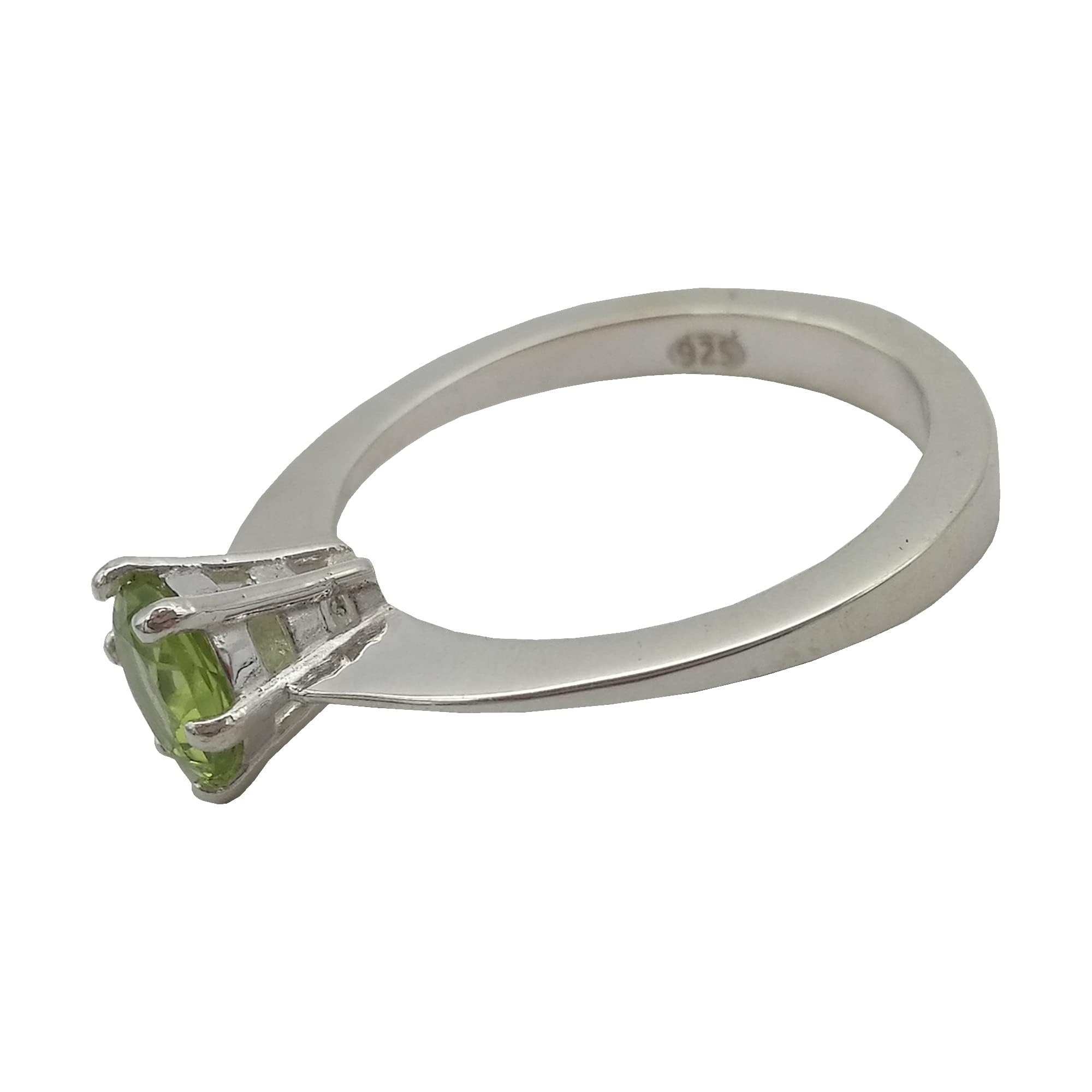Anello solitario con peridoto