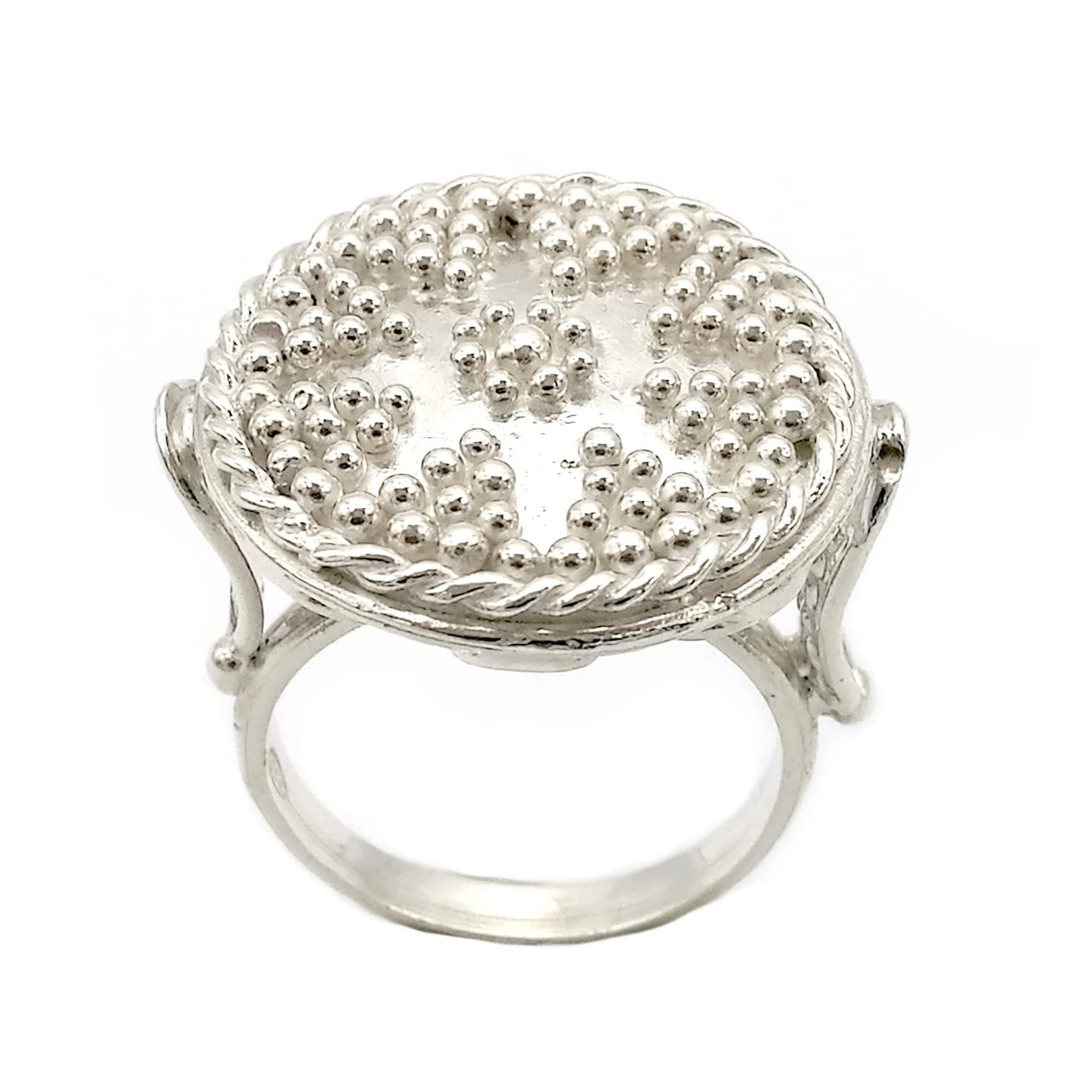 Anello Granulato Stile Antico Etrusco