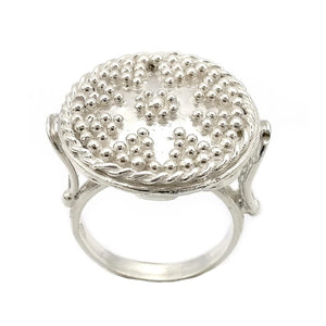 Anello Granulato Stile Antico Etrusco