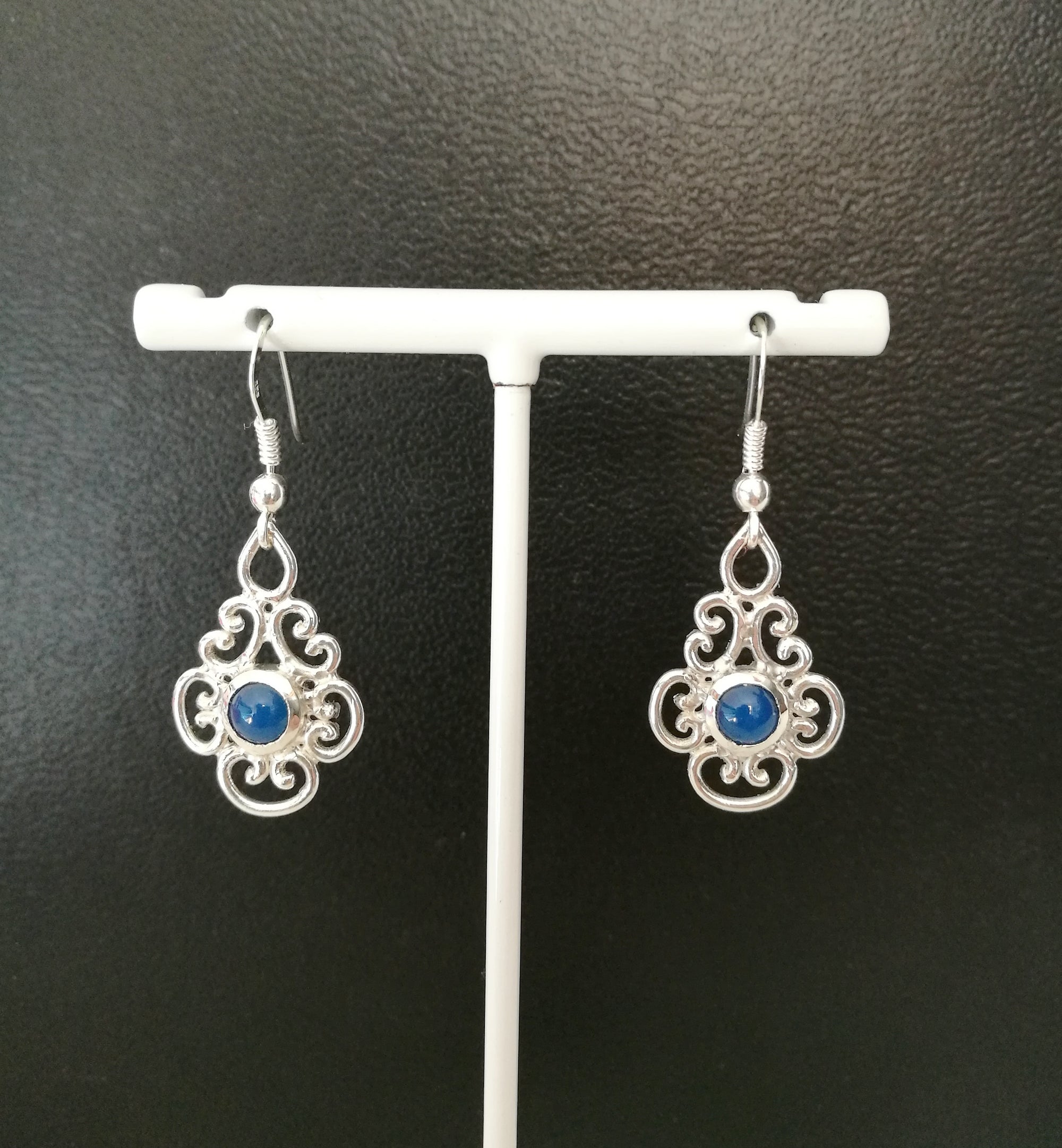 Orecchini con Agata Blu