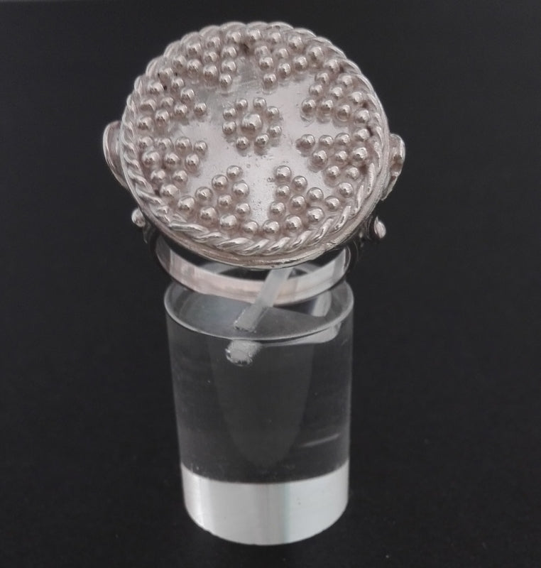 Anello Granulato Stile Antico Etrusco