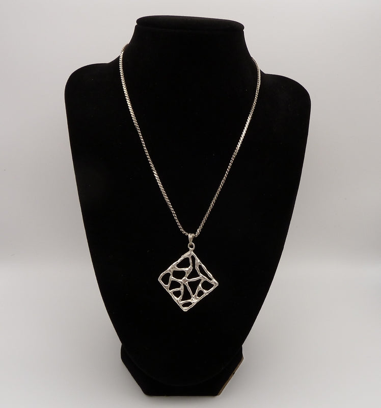 pendant - ciondolo - liquid metal - 925 silver